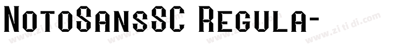 NotoSansSC Regula字体转换